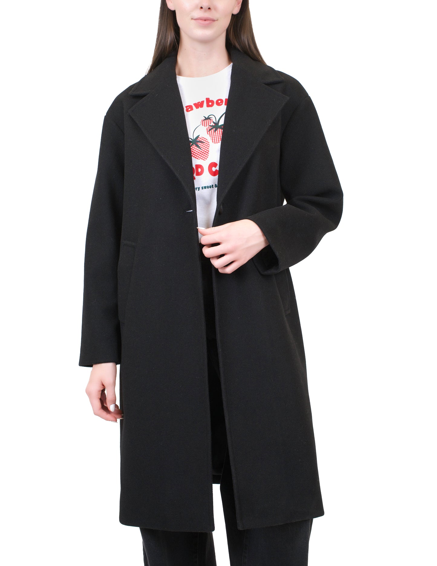 Faux Wool One Button Walker