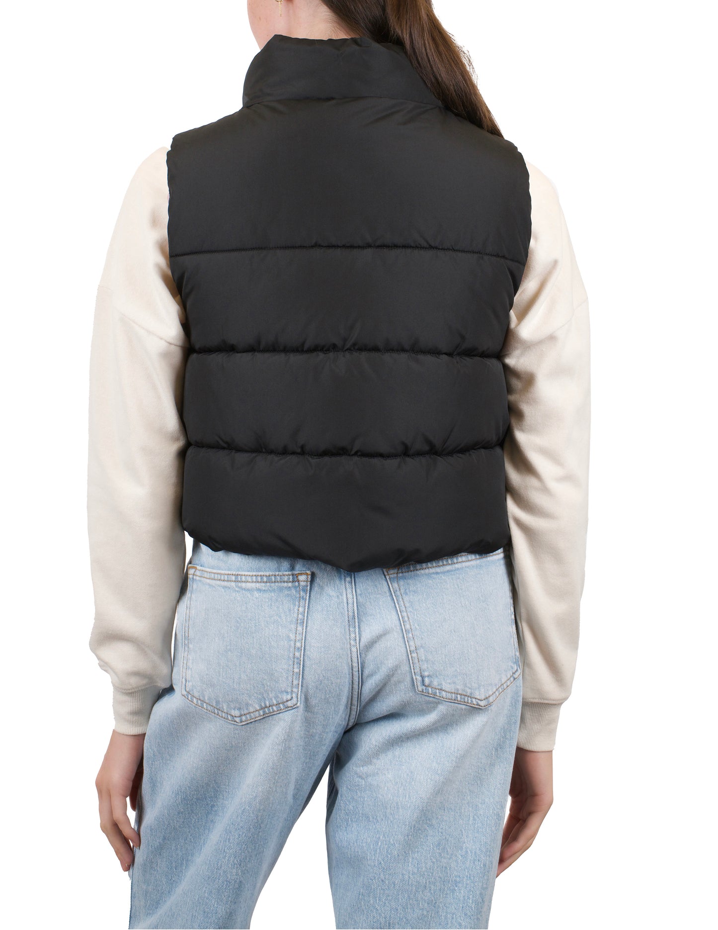 CoffeeShop Crop Puffer Vest