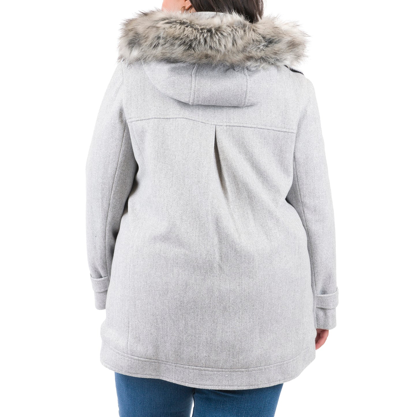 Plus Size Faux Wool Duffel