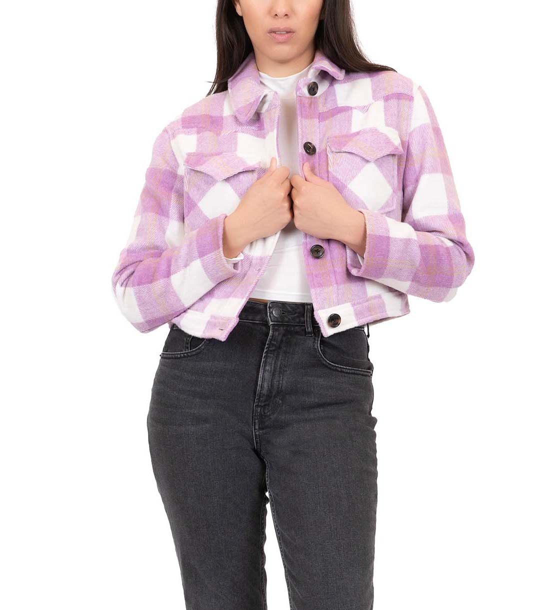 Faux Wool Trucker Jacket