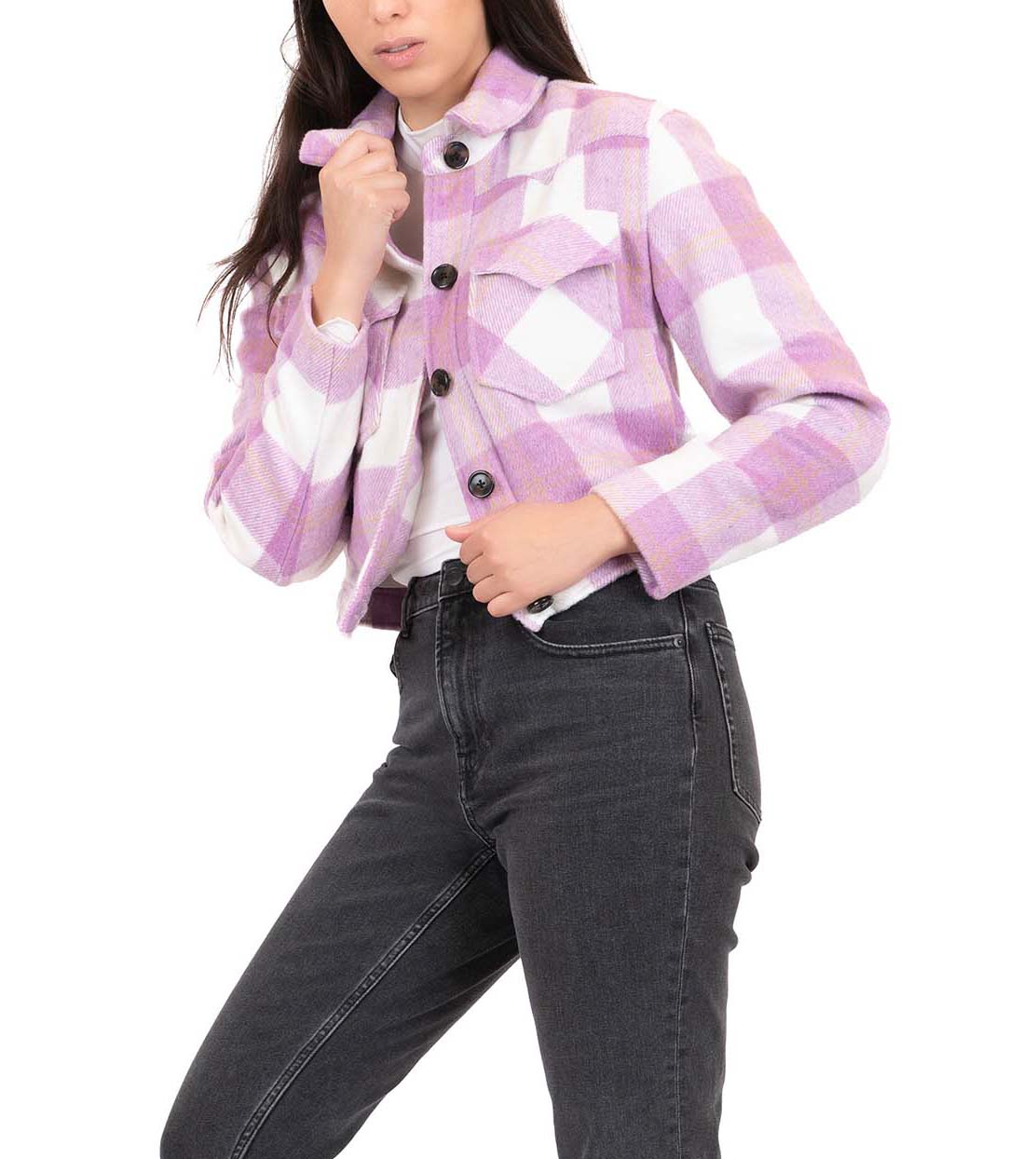 Faux Wool Trucker Jacket