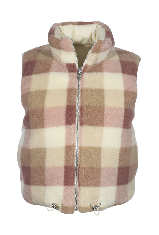 Reversible Sherpa Puffer Vest
