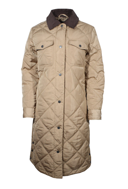 Long Quilted Barn Jacket