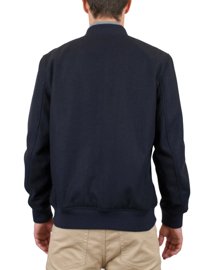 Mens Faux Wool Bomber