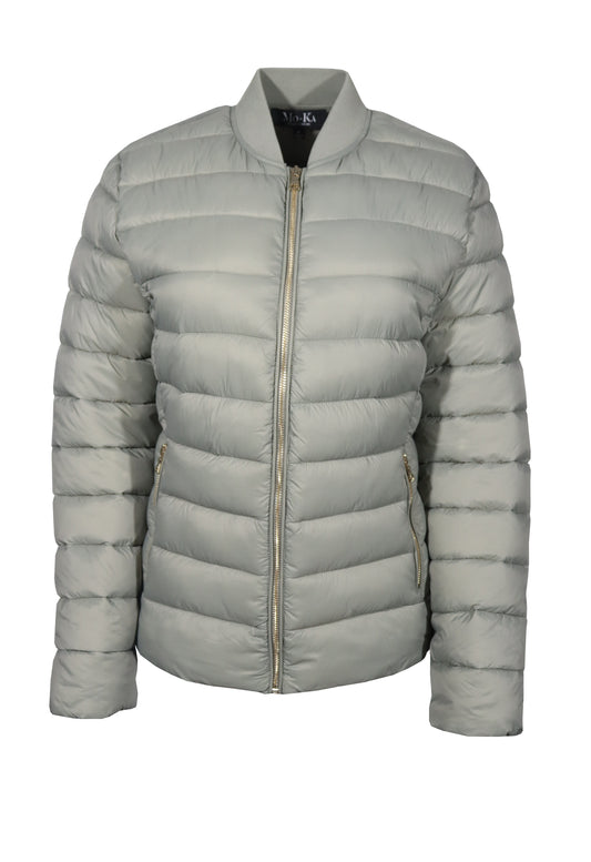 Channel Quilted Bomber