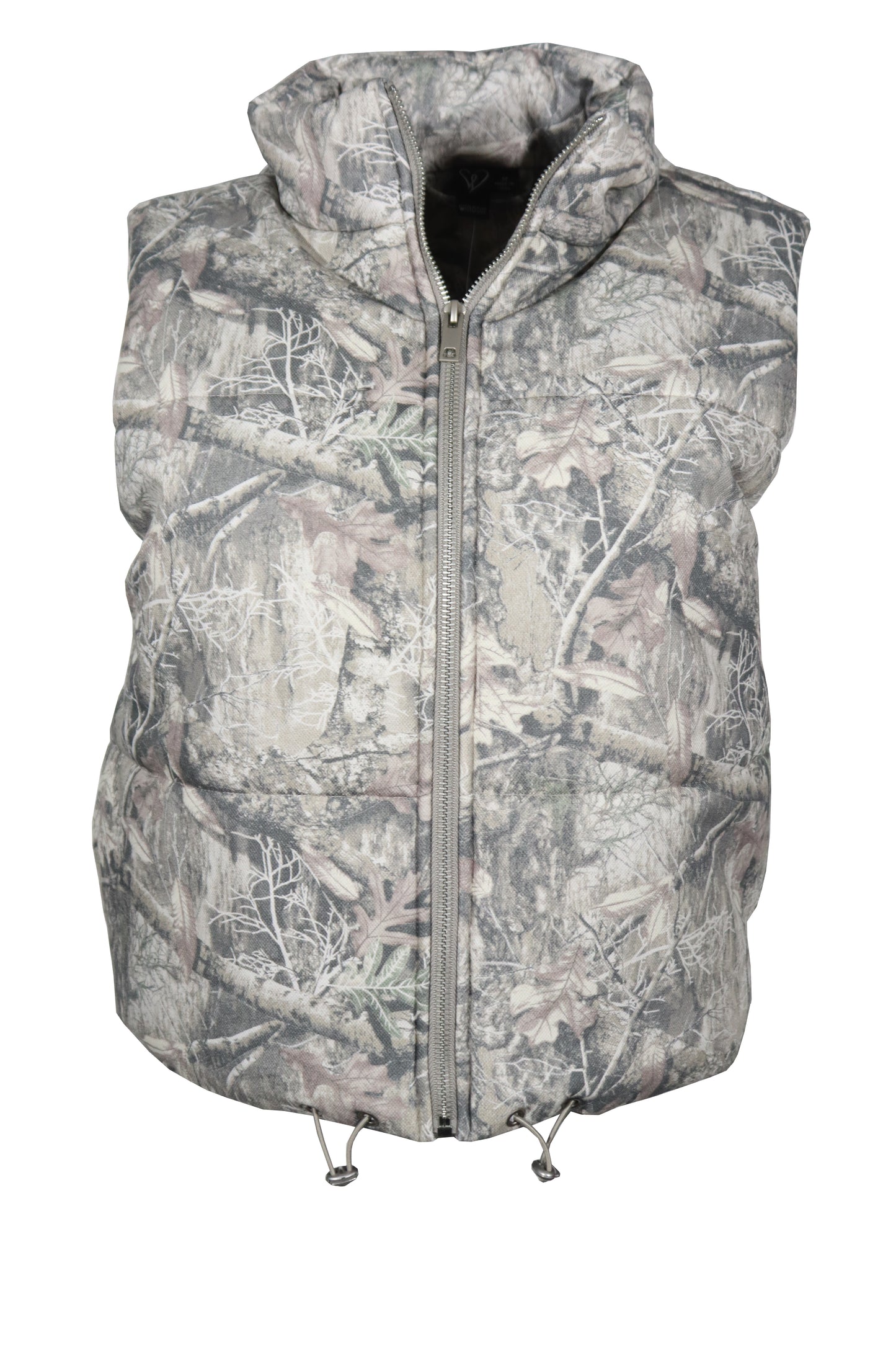 Tree Print Puffer Vest