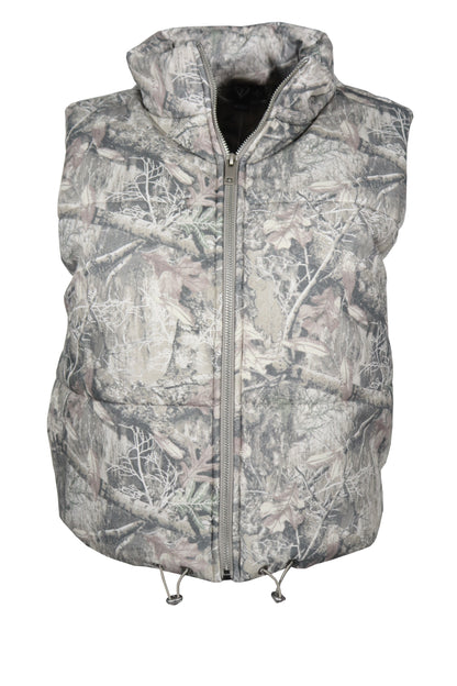 Tree Print Puffer Vest