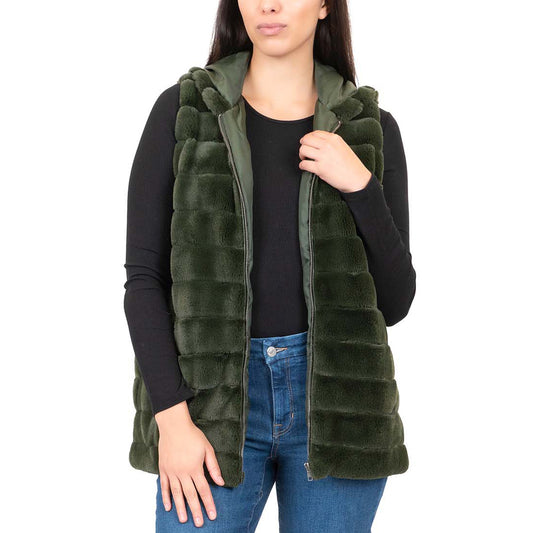 Channel Faux Fur Vest